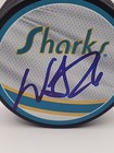 Will Smith Autograph Signed  San Jose Sharks Retro Logo Official Hockey Puck Jsa