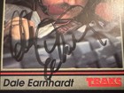 Dale Earnhardt Nascar Hofer Autographed Card 1991 Traks  3   no Coa  
