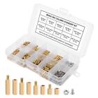 300pcs M2 Brass Standoff Kit Hex Column Spacer Screw Nut Assortment With Box