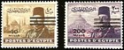 Egypt Stamps-1953-d-farouk-mint-obliterated Bars-king Eg   Sudan-scott  452 453