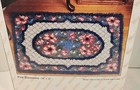 Vtg   4365 Wonderart Latch Hook Kit 24x34 Floral Rug Roses Brand New Sealed Usa