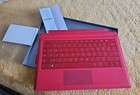 Microsoft Surface Pro 3 Type Cover Keyboard Cover Red Rd2-00080 Pre-owned