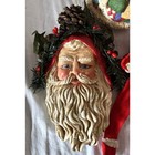 Set Of Three Vintage Santa Decorations