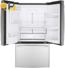 Ge Gye22gynfs 36  French Door Counter Depth Refrigerator With 22 1 Cu  Ft  Total