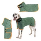 Dog Drying Robe  Adjustable Collar And Waist Pet Towel quick Dry Sx-xl