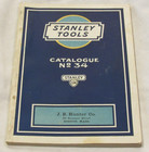 C 1922 Original Stanley Tools Sw Catalogue No  34 Ruler Level Plane Hammer 