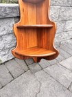 Vintage Mahagony 3 Tier Corner Wall Shelf 29    Country Knick Knacks