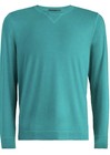 G fore Luxe Crew Neck Mid Layer Emerald Green Men Size L  Nwt