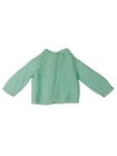 Vintage New Born Mint Green Pearl Button Up Sweater No Tags