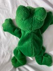 Russ Berrie Frizby The Green Frog Bean Bag Plush Stuffed Animal Toy  39