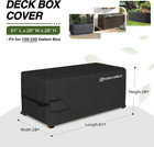 Patio Deck Box Storage Cover 61 X 28 X28 Inch  Black