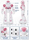 Remote Control Robot Toy For Kids Age 3-8  Gesture Sensing  Pink