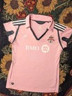 Rare Vintage Toronto Fc Pink Soccer Jersey Football Kit Mls Women s Xl