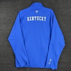 Kentucky Wildcats Jacket Mens Large Blue Nike Dri Fit Full Zip Basketball Ncaa