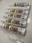 6 Pack Flex Shot White 8oz Thick Rubber Adhesive Sealant Waterproof Caulk Bulk