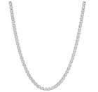 Real Italian Sterling Silver Mariner Link Chain Necklace
