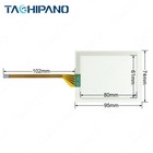 1set For 2711pc-b4c20d8-lr With Touch Screen keypad 2711pc-b4c20d8 Plastic Cover