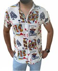 Men   s Wrinkle Free Playing Cards Shirt  Soft  Premium Quality  Poker Shirt