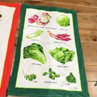 Vintage Vallesusa Casa Italy Tuscany Cotton Kitchen Towel Lettuce   Tomato   s