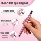 8-pcs Cat Eye Magnet Set french  black Hole heart Magnet For Cat Eye Gel