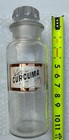 Antique Hand Blown Apothecary Pharmacy Bottle Gold Under Glass Label Curcuma