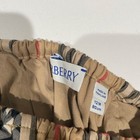 Burberry Baby Diaper Cover 12m Beige Black Red Check Cotton Elastane Plaid