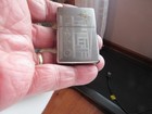 Nos Zippo Cigarette  lighter Street Chrome Vintage Look Lasered Zippo Stars J 21