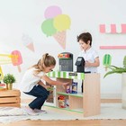 Teamson Kids Cashier Austin Play Market Checkout Counter  With 26 Accessories  G