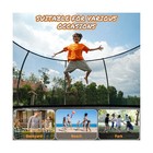 10ft 12ft 14ft 15ft 16ft Outdoor Trampoline With Enclosure Net  Heavy Duty Ya   