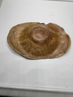 Artist Signed Wood Turned Natural Edge Thin-walled Bowl In Maple Burl 12x8x2