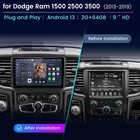 2 64gb Android14 Carplay For Dodge Ram 1500 2500 3500 2013-18 Car Radio Gps Navi