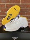 Adidas Crazy 1 Lakers White Yellow Size 9 5 Mens New Sneakers Basketball Shoes