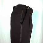 Formal Fashion Black Striped Polyester Men Tuxedo Pleated Pants Size 32 w X 30 l