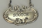 925 Sterling Silver Scotch Decanter Bottle Liquor Tag