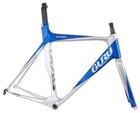Guru Crono Carbon Triathlon Tt Bike Frameset Large Qr Rim Brake Silver blue 700c