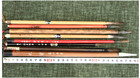 25 Lot Vintage Asian Calligraphy Brushes Set Japanese Chinese Sumi-e Brush Art