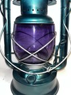 Rare  dietz No 2 D-lite Amethyst Globe Restored Blue Oil Lantern Barn Light Metal