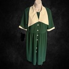 Green Vintage 50   s Button Up Dress Xl