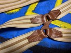Rrl Vintage Western Striped Leather End Suspenders Braces Belt