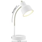 17  Led Catch-all Base   Ac Outlet Adjustable Flexible Desk Lamp