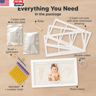 Baby Hand And Footprint Kit - Clay Handprint Keepsake Frame  Newborn Nursery Pic