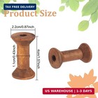 20pcs Antique Wooden Empty Spools 1 57 Empty Thread Spools Wooden Ribbon Spool