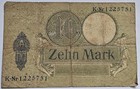 1906 Germany Authentic 10-mark Note  free Shipping 