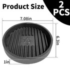 Toilet Plunger Holders  2 Pcs Plunger Tray  Plunger Drip Tray Pads For Toilet   