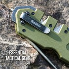 Smith   s 50981 Pocket Pal Tactical Knife Sharpener - Od Green - 2-stage