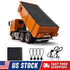 Heavy-duty Dump Truck Tarp Mesh Tarp Pvc Coated Double Pockets Trailer Shade
