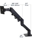 Ergotron 45-647-224 Hx Desk Monitor Arm For Displays With Hd Pivot - Matte Black