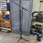 2 Mic Stand Lot Proline   Jamstand Telescoping Boom Microphone Stands Black Used