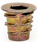 Ez-lok 10-24 Flanged Die Cast Zinc Hex-drive Threaded Insert For Wood  50 Pcs 