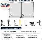 Ball Stop Net System  Movable Heavy Duty Backstop Net  2 In 1 Multi-sport Stop N